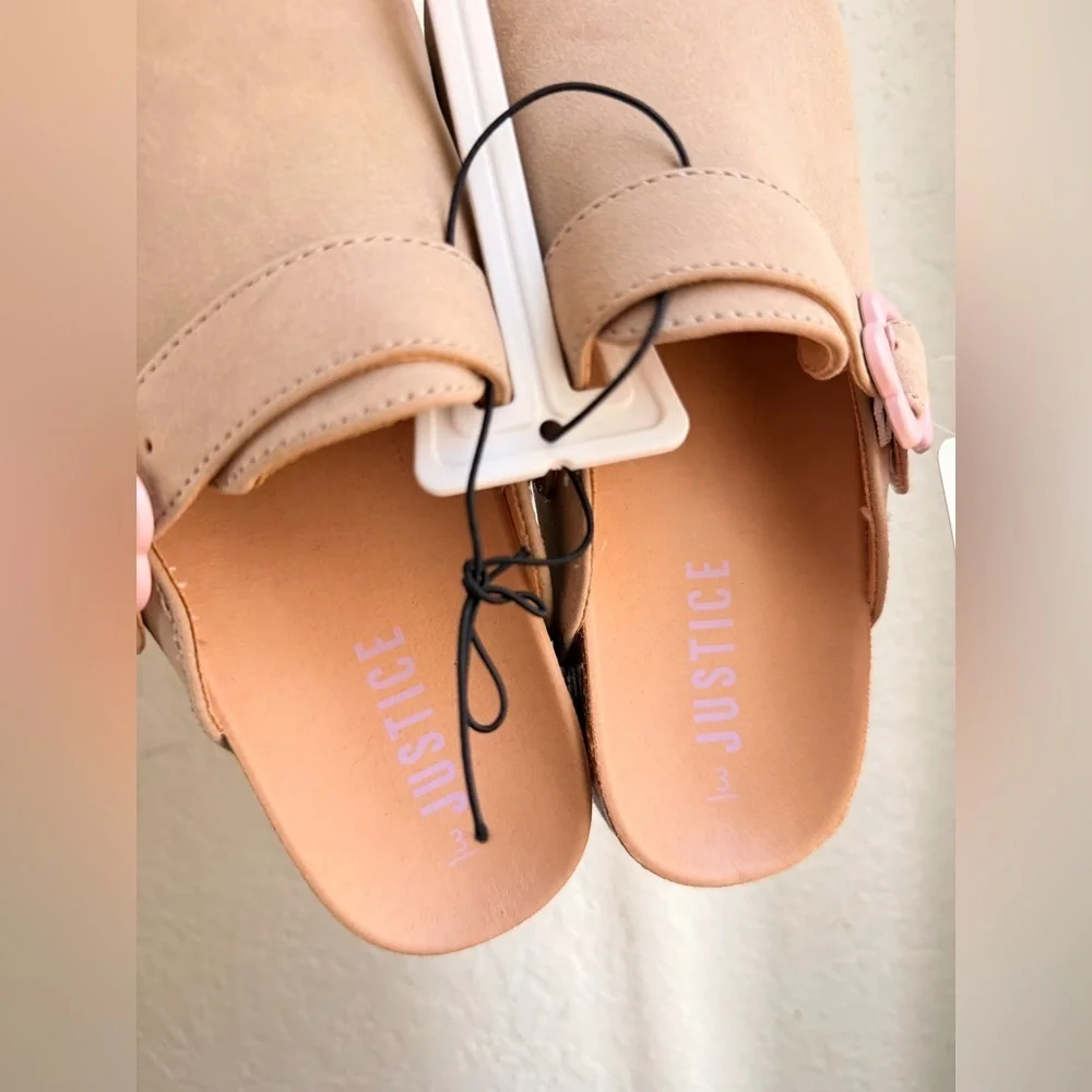 Justice Little Girls & Big Girls Unlined Platform Clogs size 3